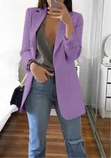 Women's Fitted Blazer with Lapel Design