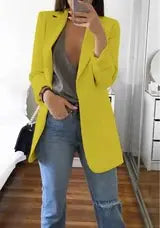 Women's Fitted Blazer with Lapel Design