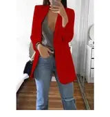 Women's Fitted Blazer with Lapel Design